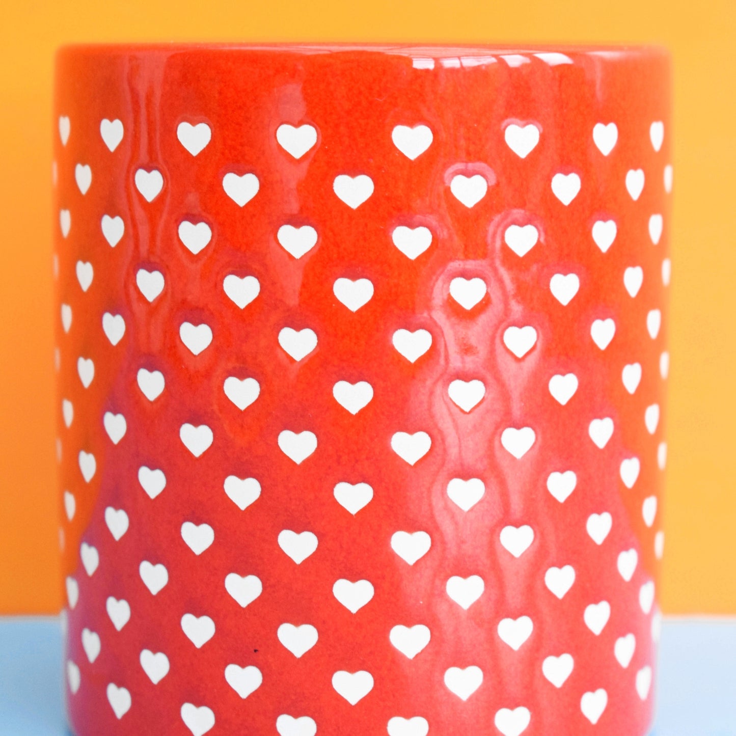 Vintage 1980s German Waechtersbach - Heart Jar