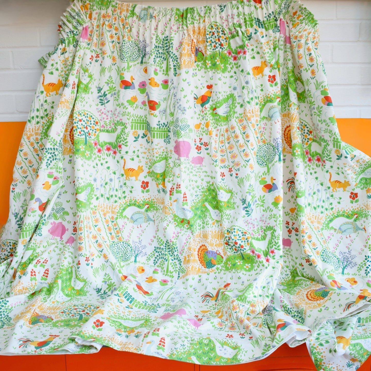 Vintage 1960s Jonelle Curtains - Summertree - Animals