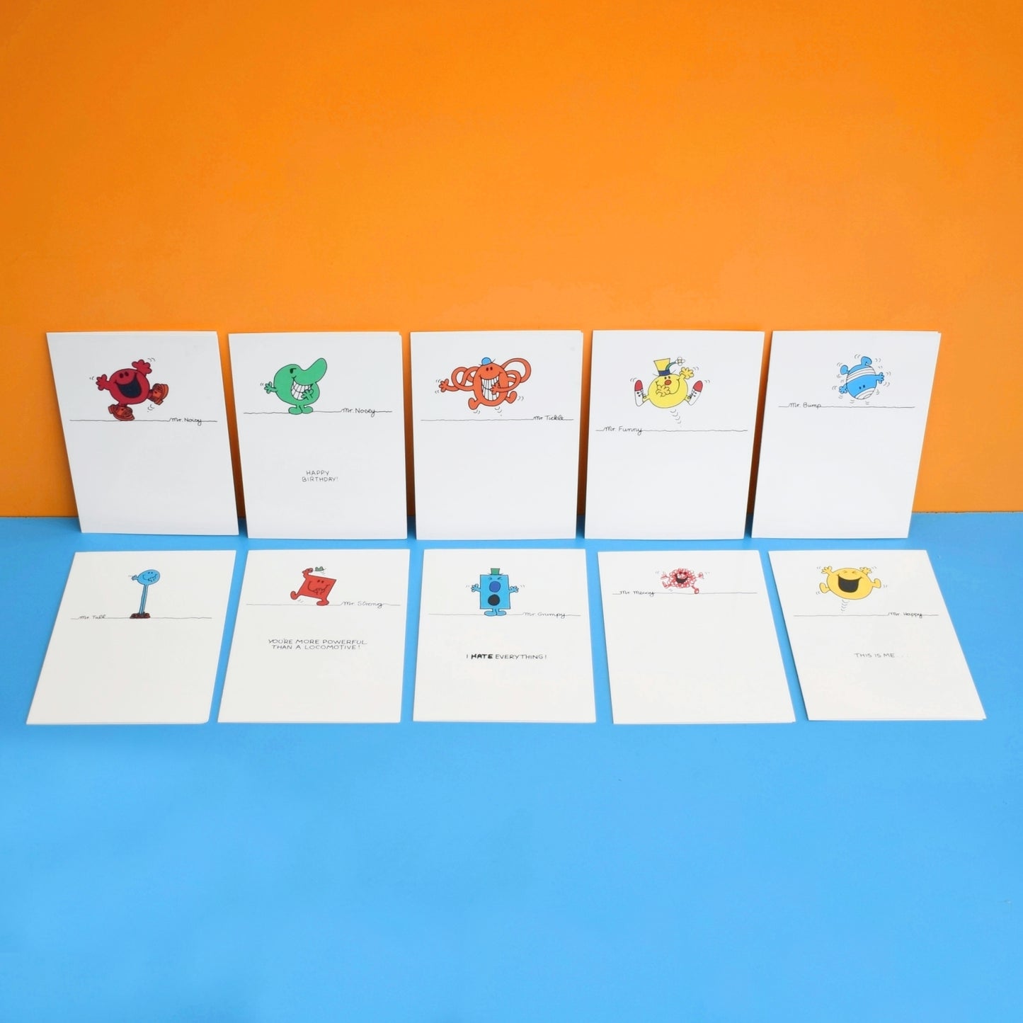 Vintage 1980s Mixed Greeting Cards- Mr Men - x10