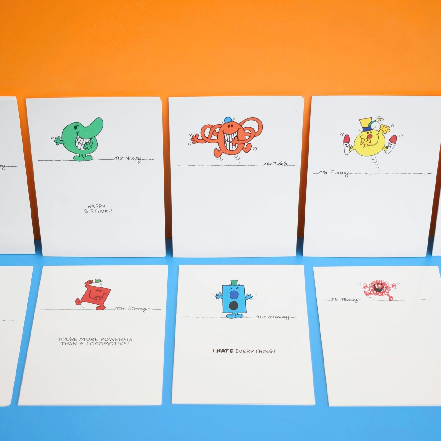 Vintage 1980s Mixed Greeting Cards- Mr Men - x10
