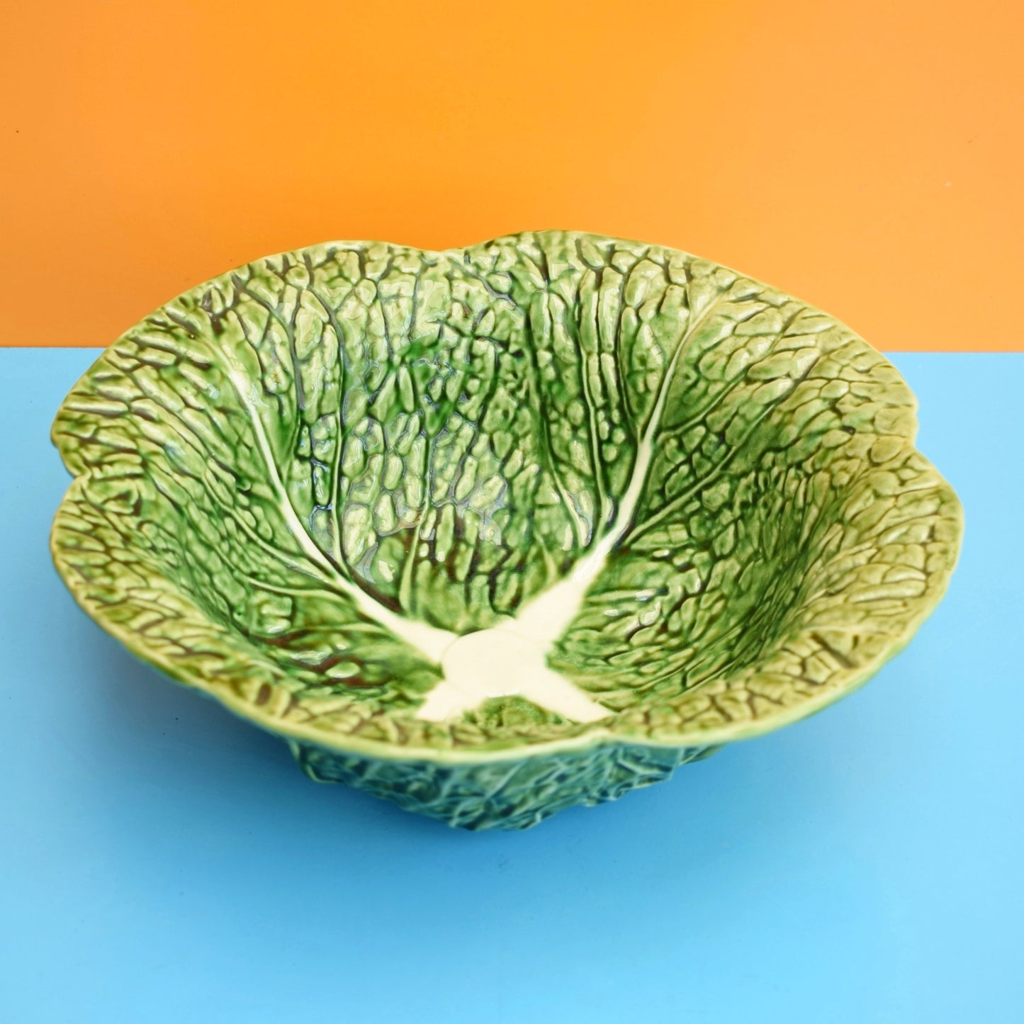Vintage 1970s Large Cabbage Serving Bowl - Ceramic