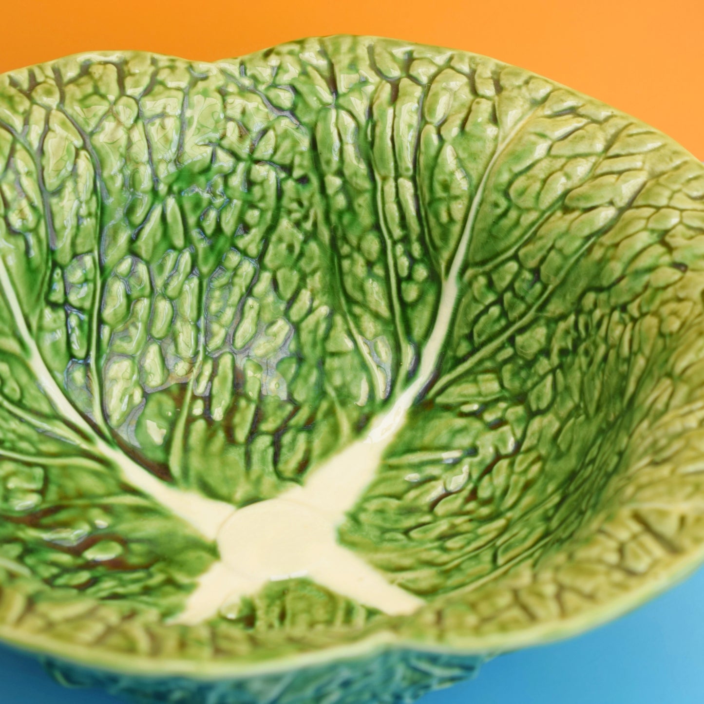 Vintage 1970s Large Cabbage Serving Bowl - Ceramic