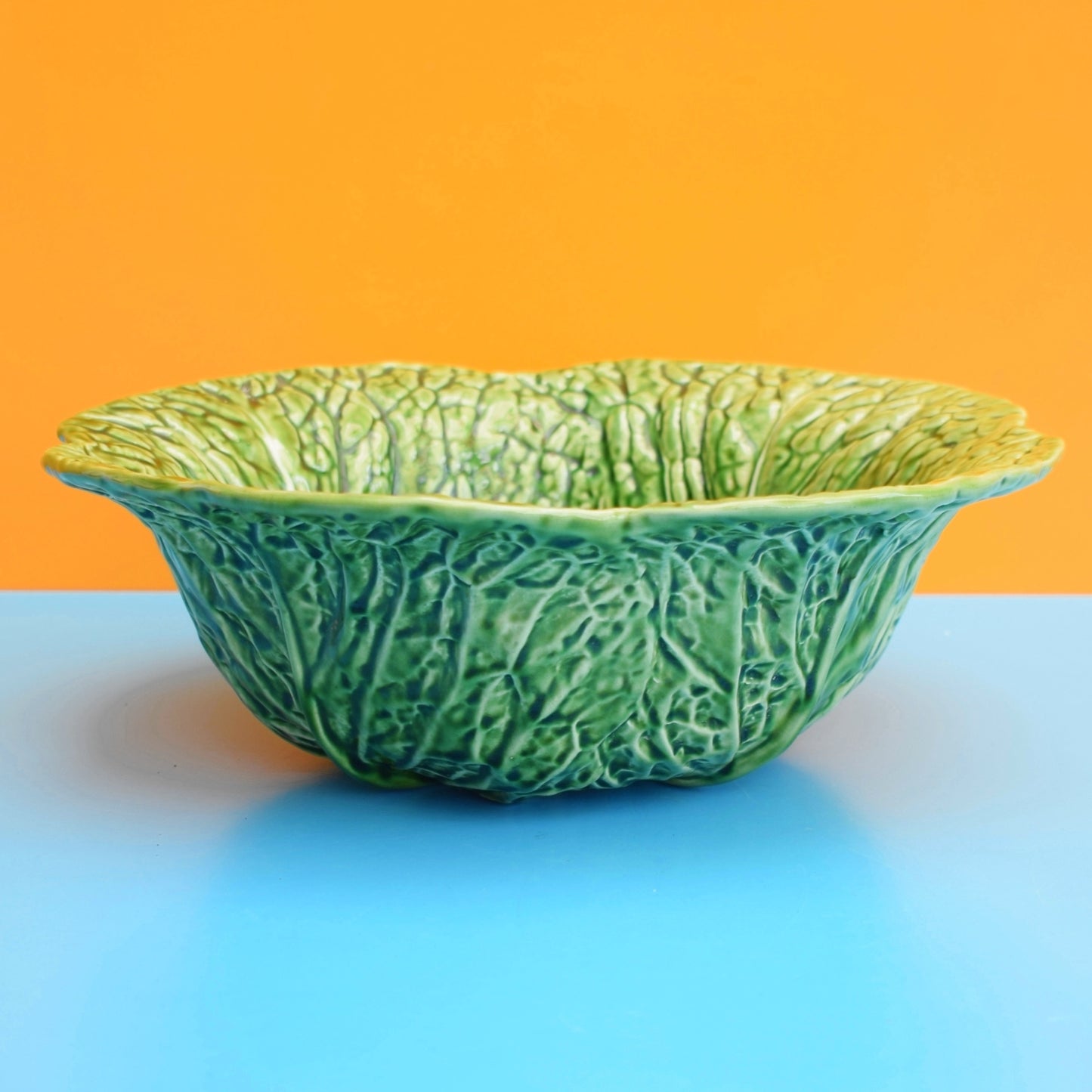 Vintage 1970s Large Cabbage Serving Bowl - Ceramic