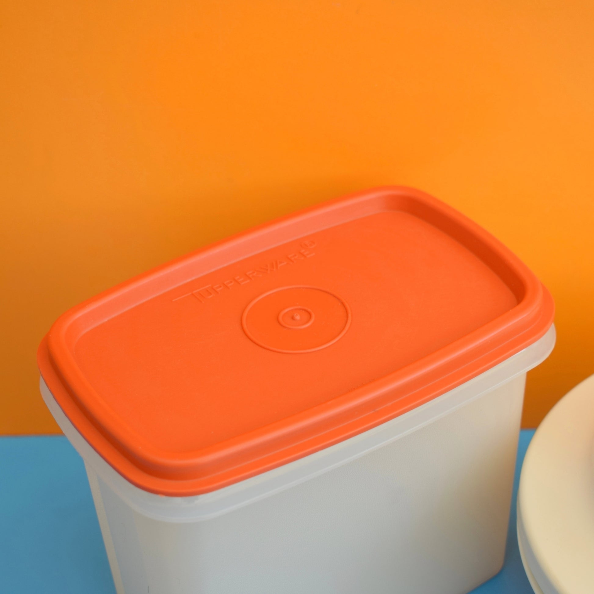 Vintage 1970s Tupperware Containers - Red/ Orange / Yellow / Green / Cream by Pineapple Retro