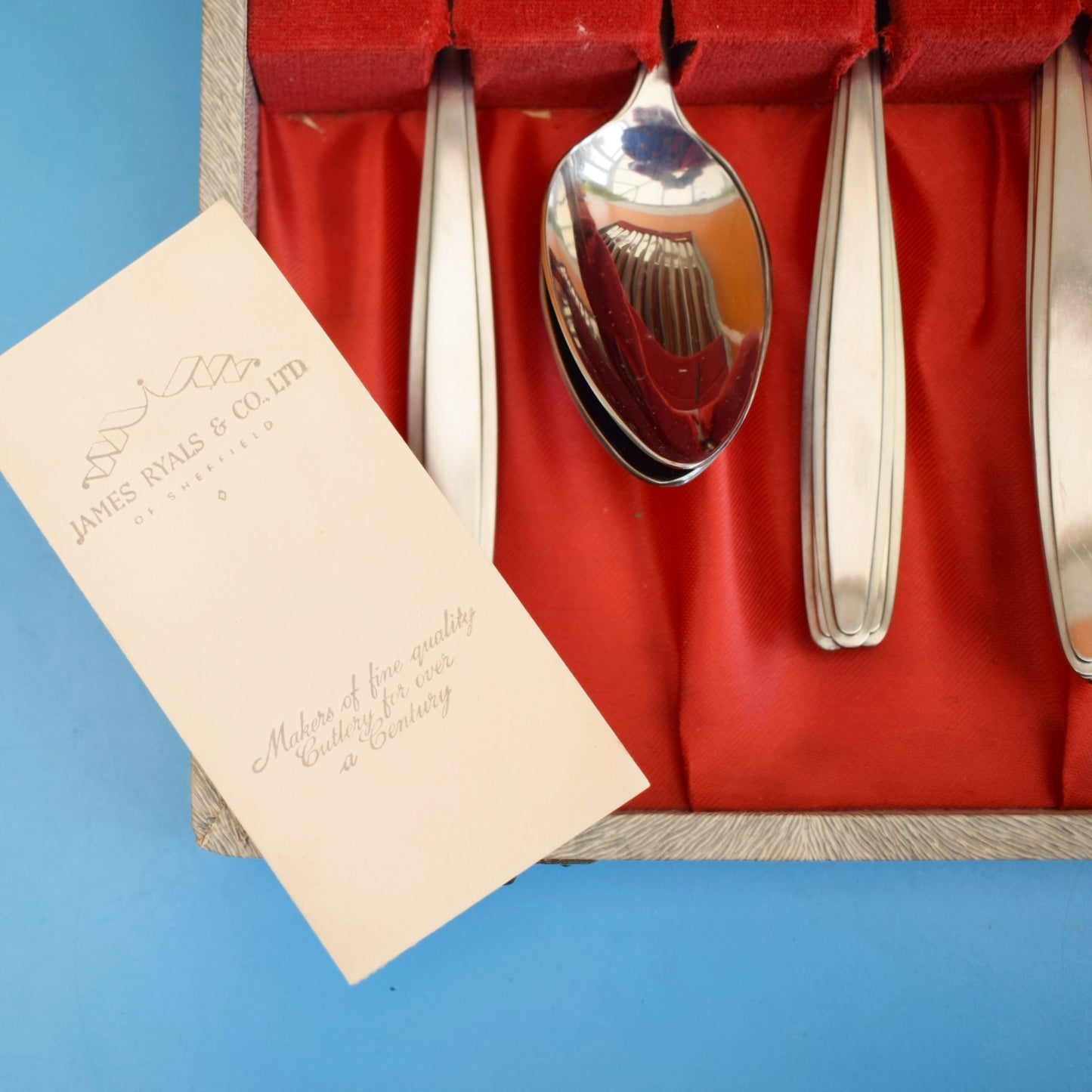 Vintage 1960s Teak Cutlery Canteen - Complete - James Ryals & Co Ltd by Vintage