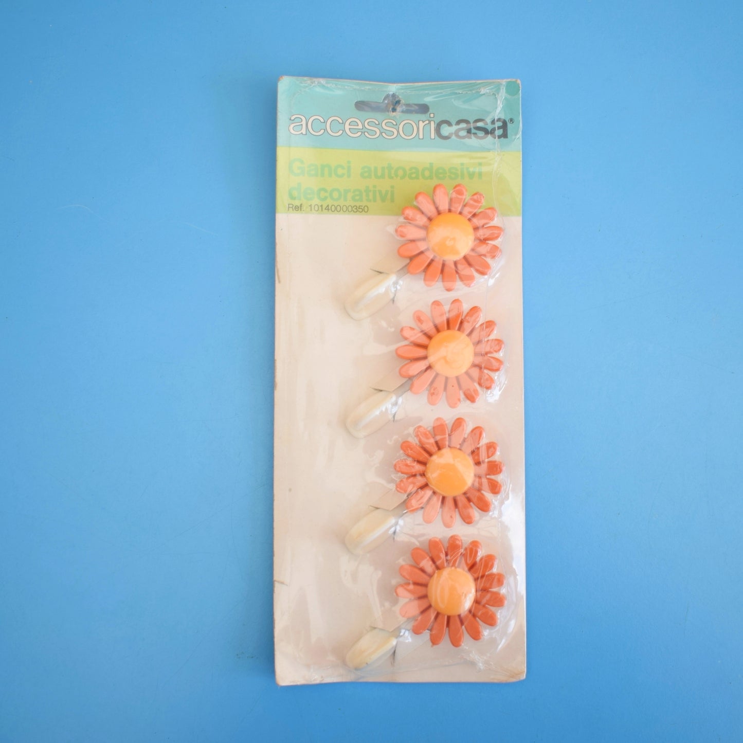 Vintage 1970s Plastic Flower Power Daisy Hooks - Unused by Pineapple Retro