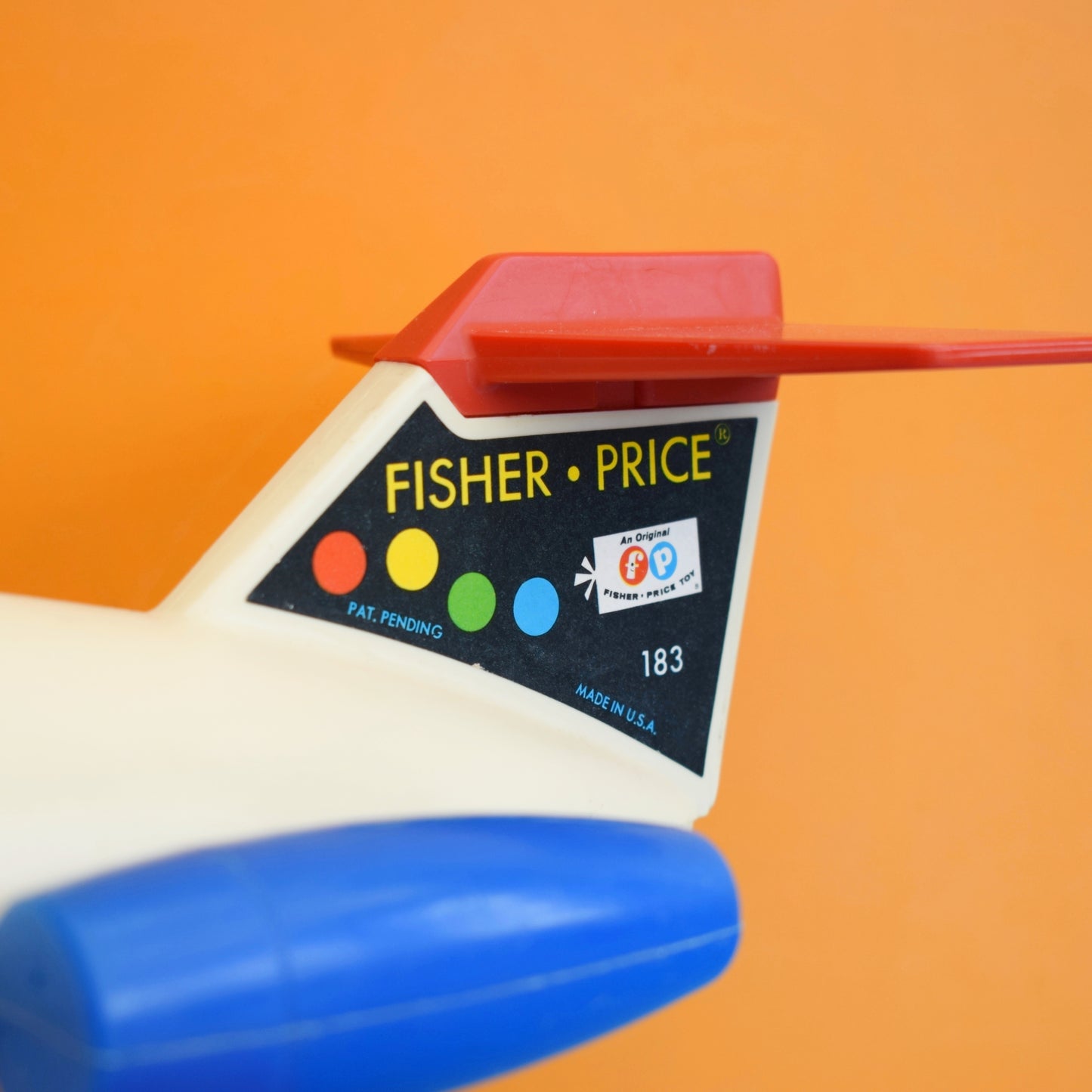Vintage 1970s Fisher Price - Plane & Family .