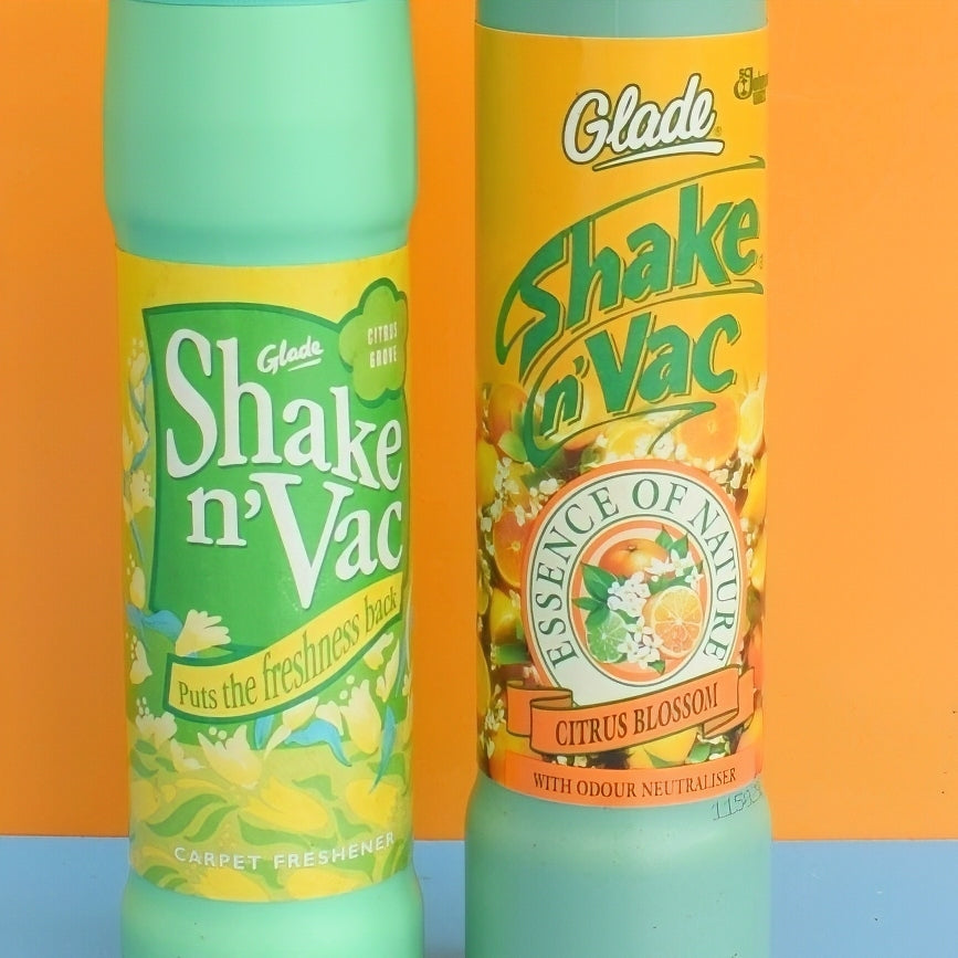Vintage 1990s Glade Shake N' Vac Bottles