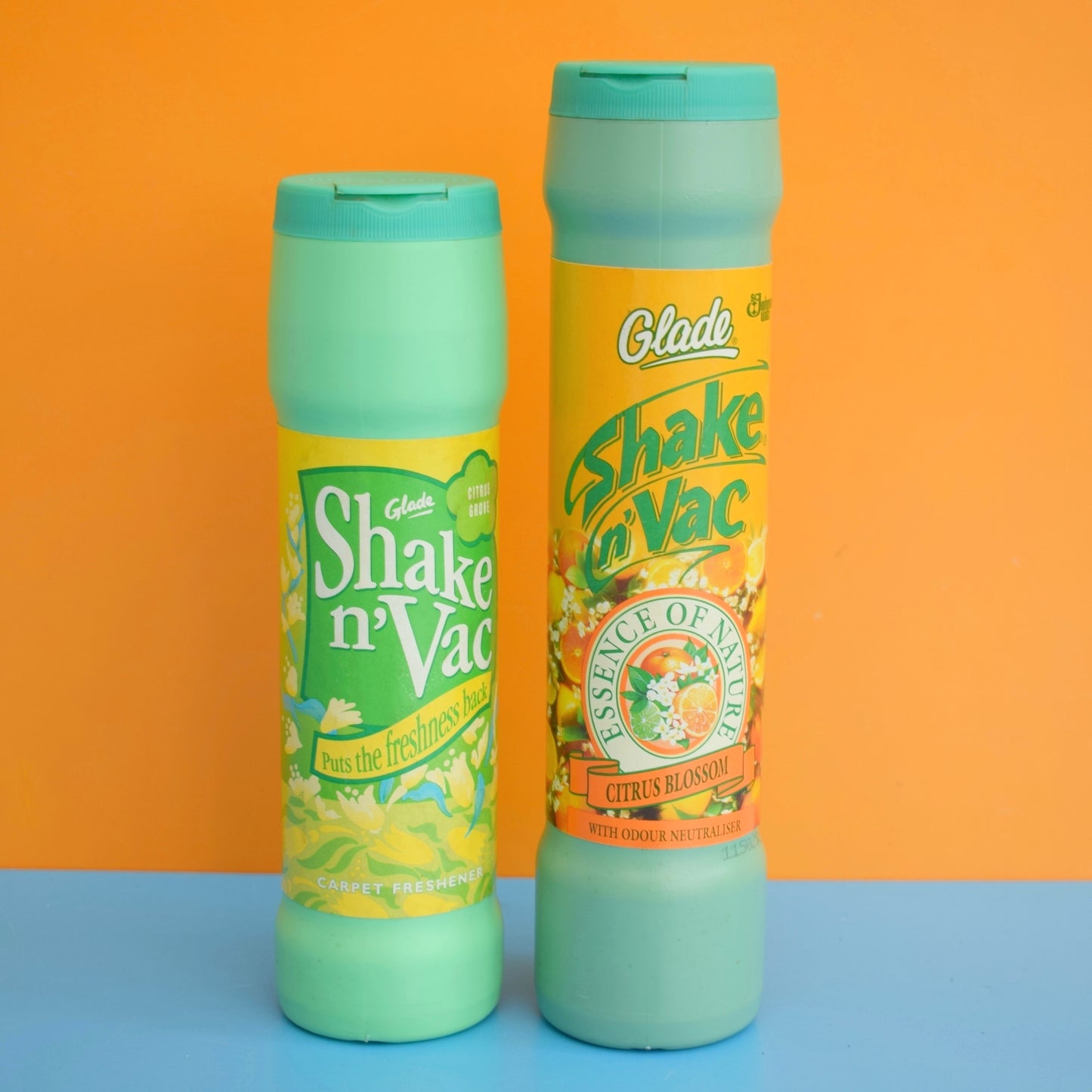Vintage 1990s Glade Shake N' Vac Bottles