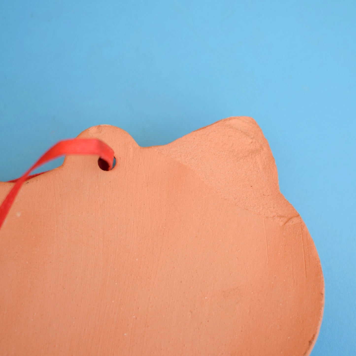 Vintage 1970s Ceramic / Terracotta Wall Hanging - Cat