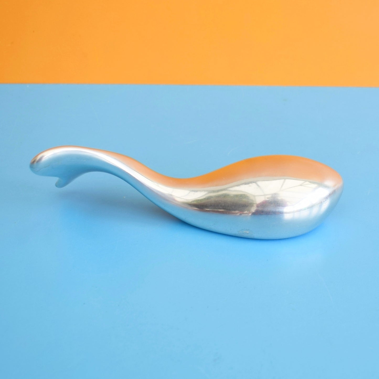 Vintage 1970s Hoselton Aluminium Ornament - Seal / Whale - Canada by Vintage