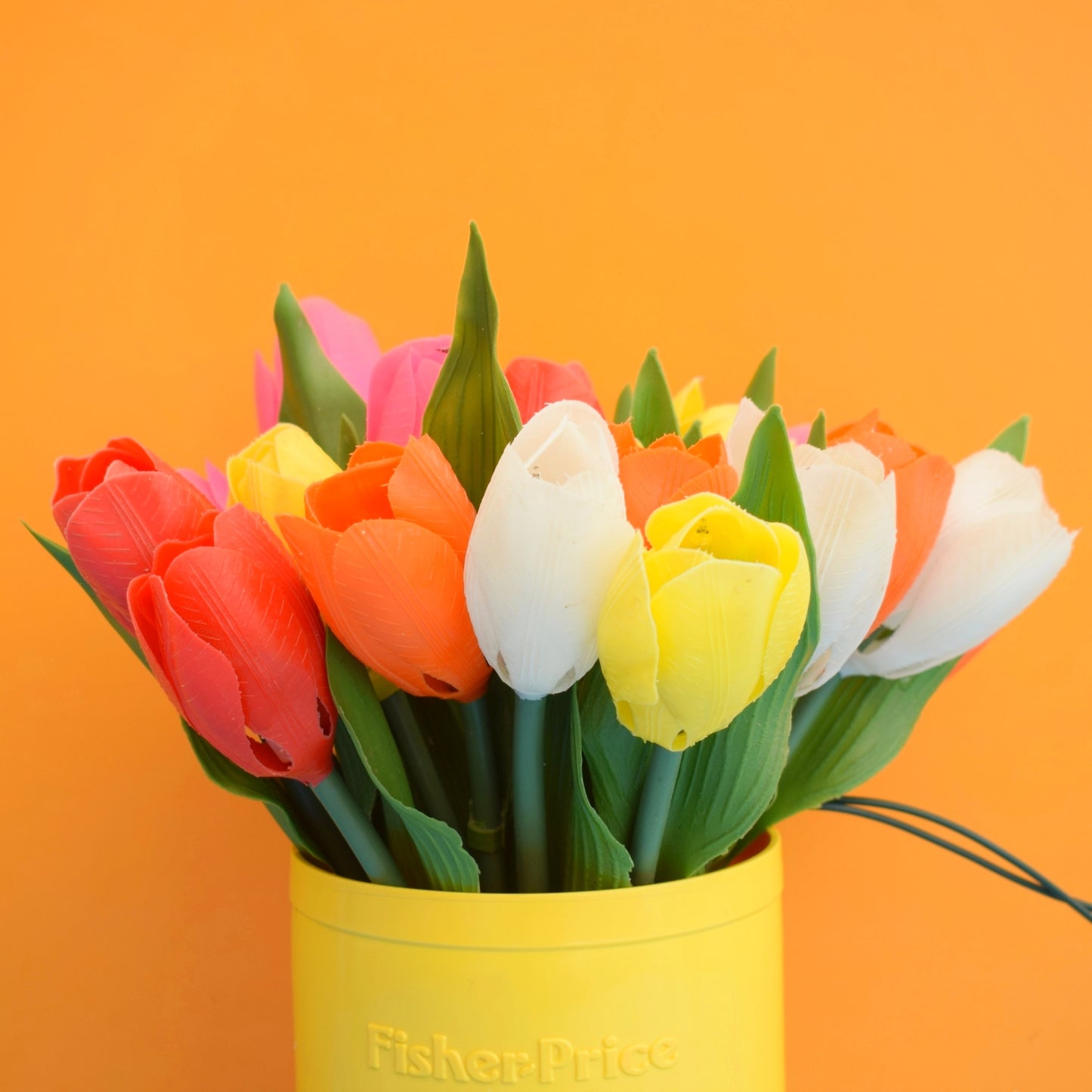 Vintage 2004 Plastic Tulip Flower Lights .