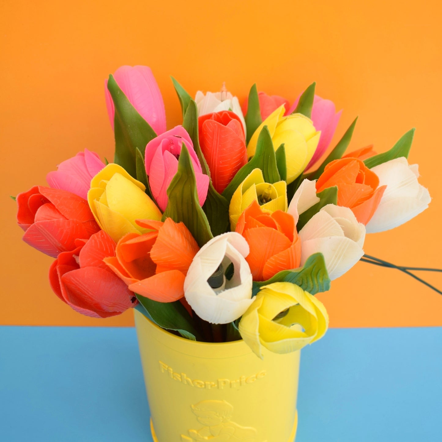Vintage 2004 Plastic Tulip Flower Lights .