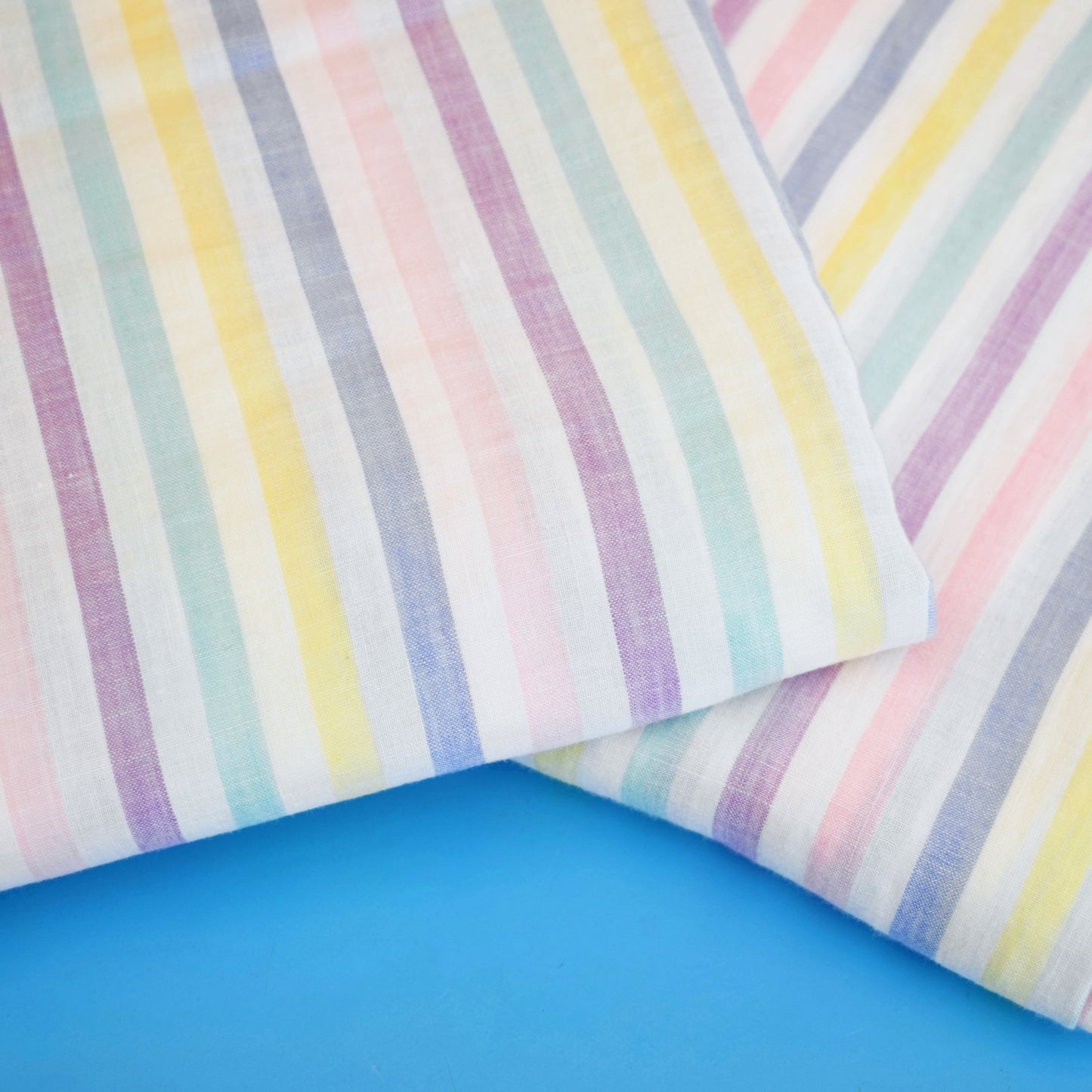 Vintage 1970s Sheets - Candy Stripe Pastels