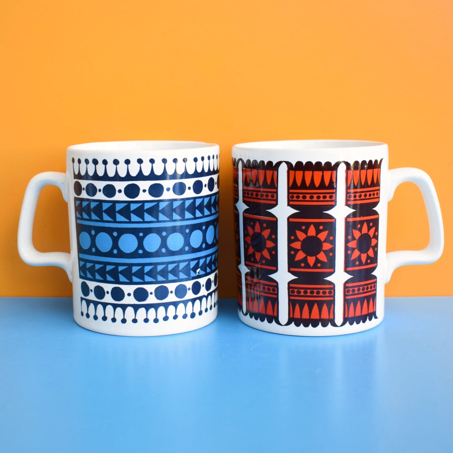 Vintage 1970s Mugs - Staffordshire Pottery - Various