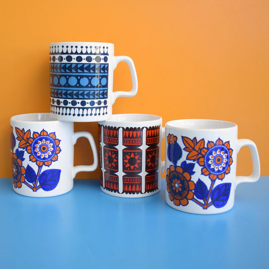 Vintage 1970s Mugs - Staffordshire Pottery - Various
