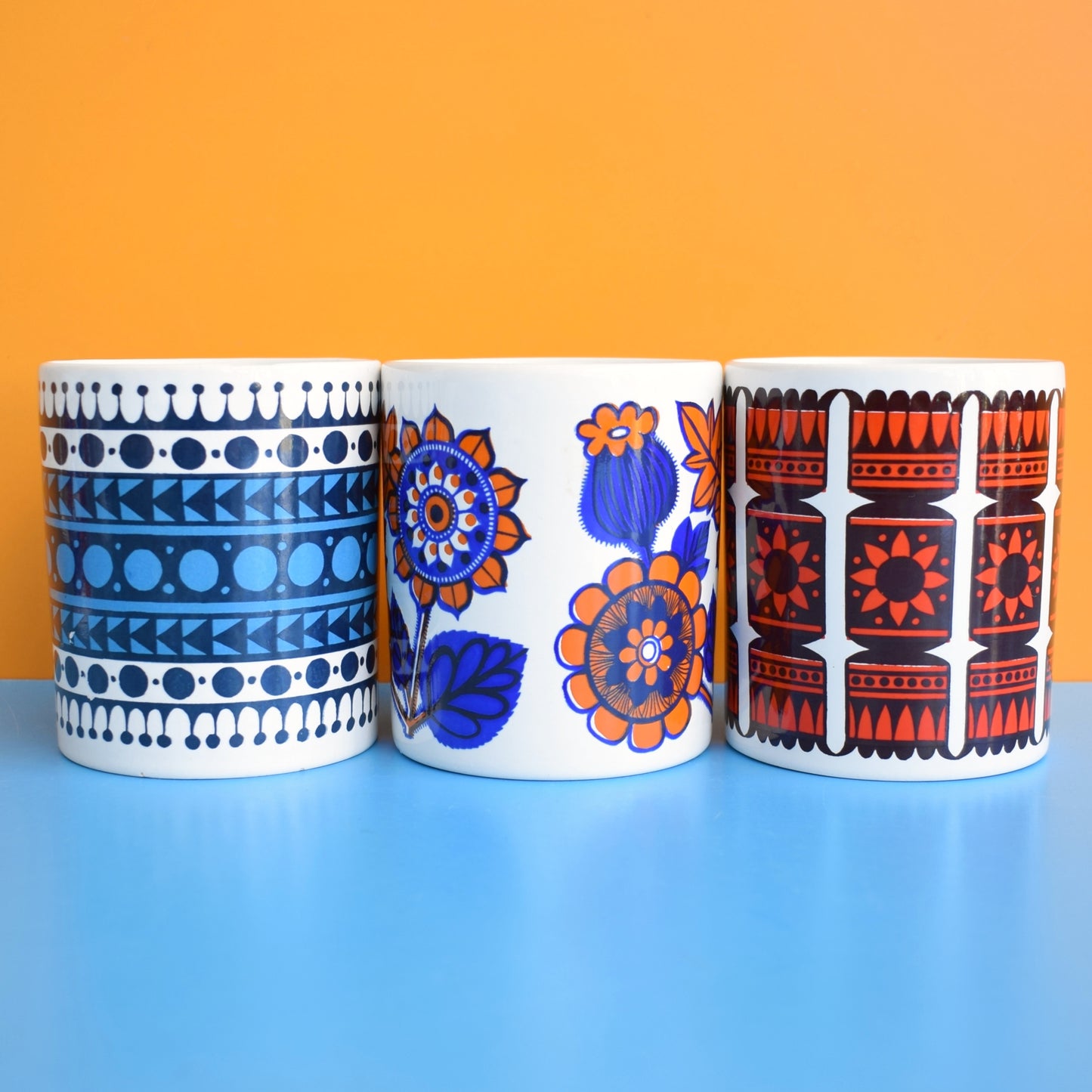 Vintage 1970s Mugs - Staffordshire Pottery - Various