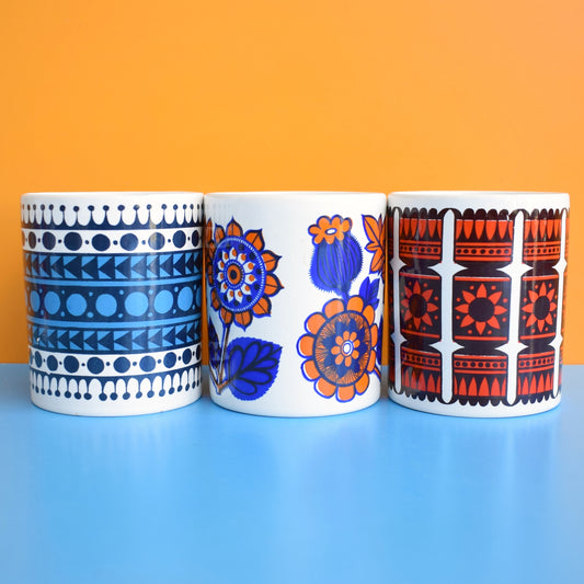 Vintage 1970s Mugs - Staffordshire Pottery - Various