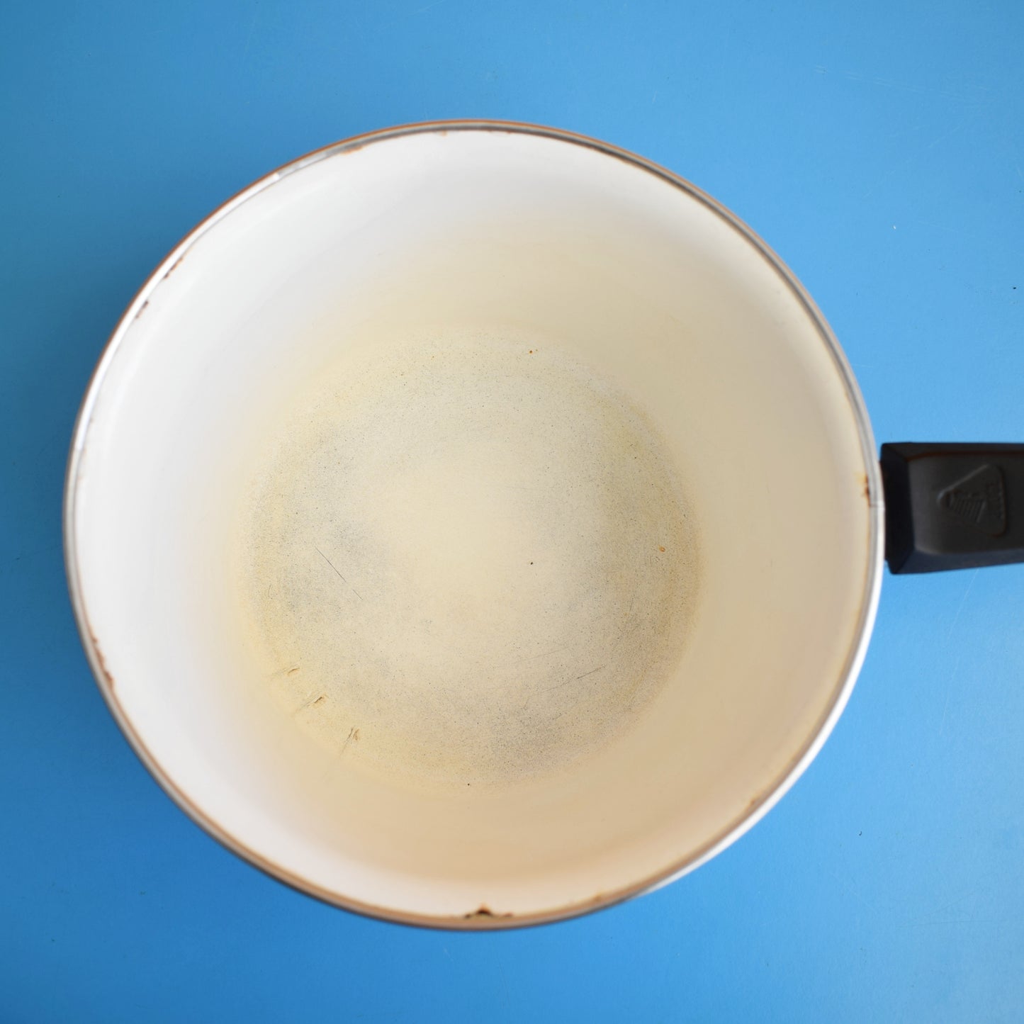 Vintage 1960s Judge Enamel Saucepans - Flower Power - Blue & Purple by Vintage