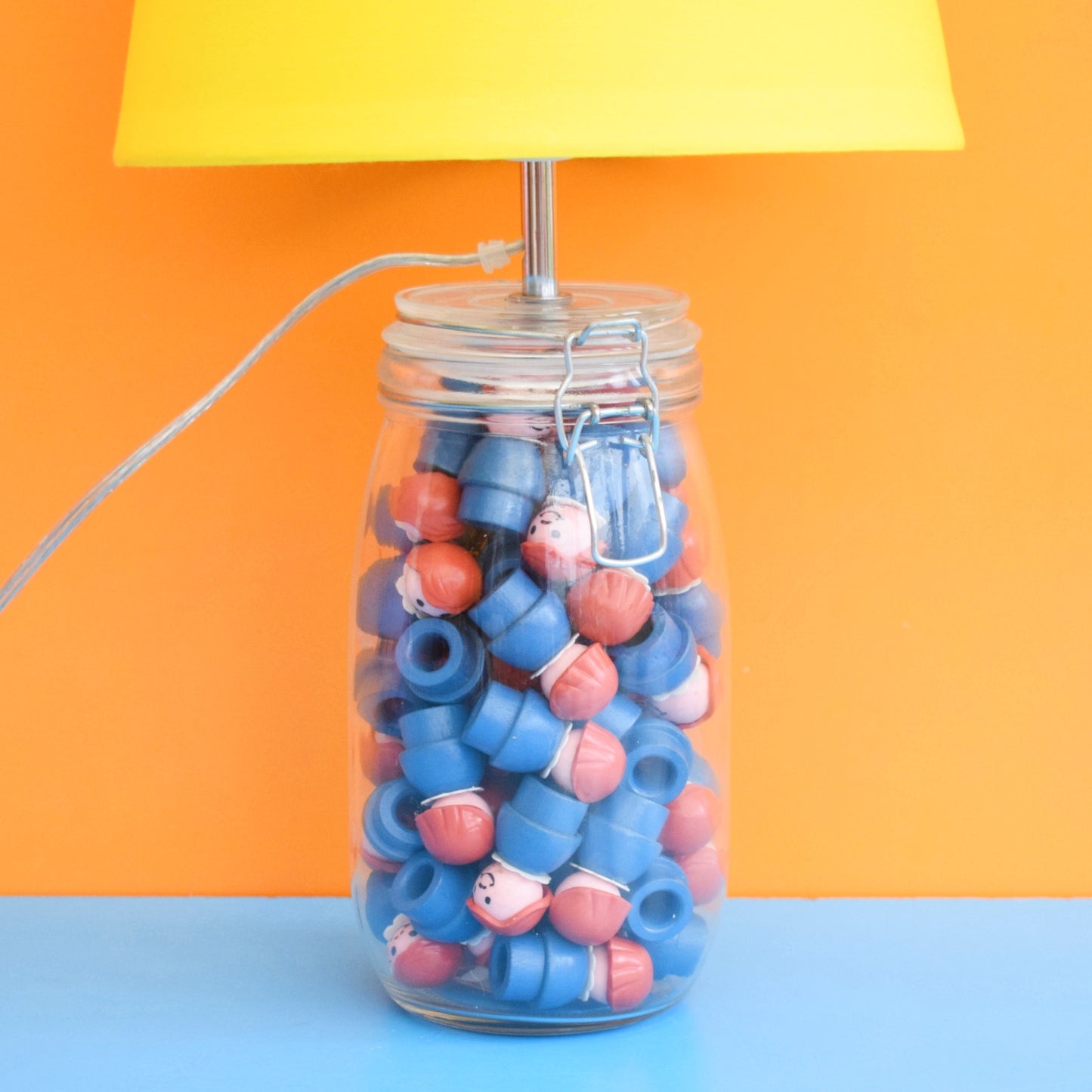 Vintage 1970s Fisher Price Little People - Modern Lamp Base/ Shade