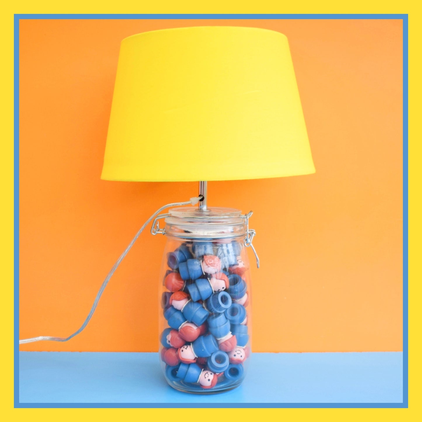 Vintage 1970s Fisher Price Little People - Modern Lamp Base/ Shade