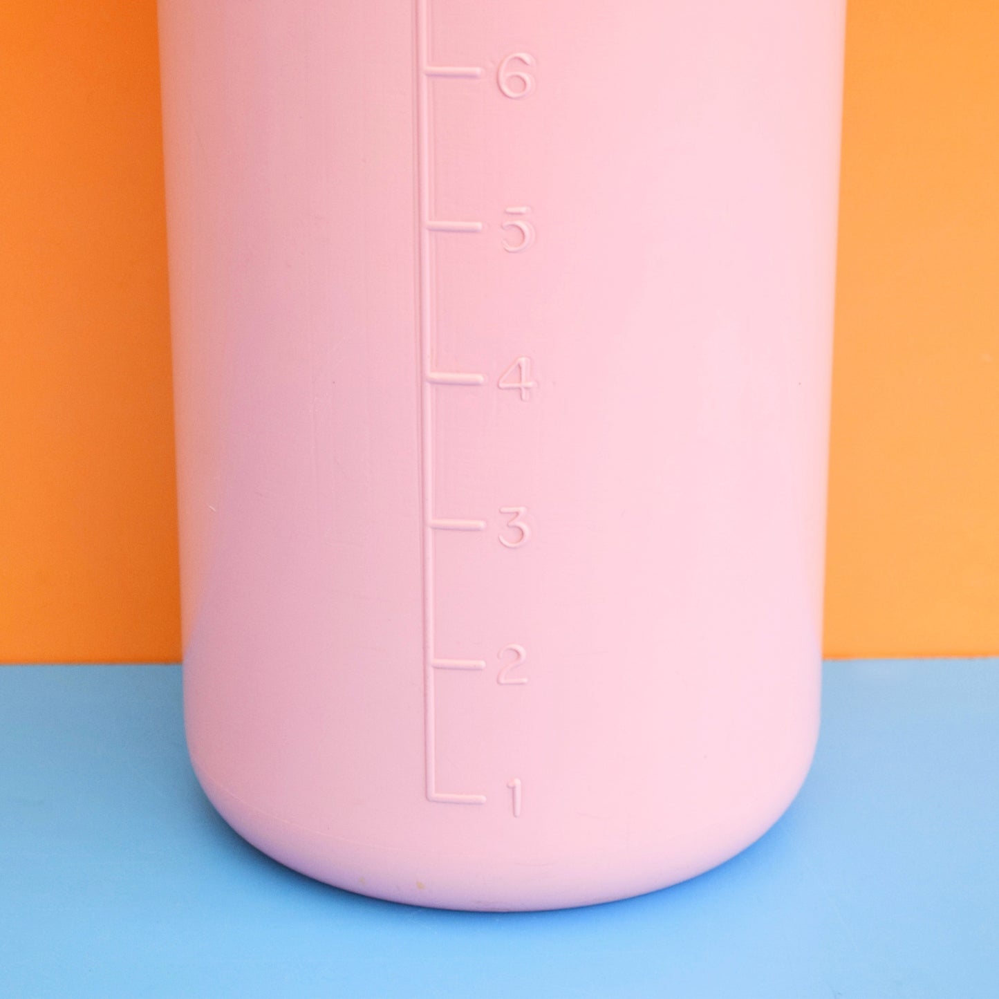 Vintage 1980s Kitsch Oversized Baby Bottle Money Bank - Pink