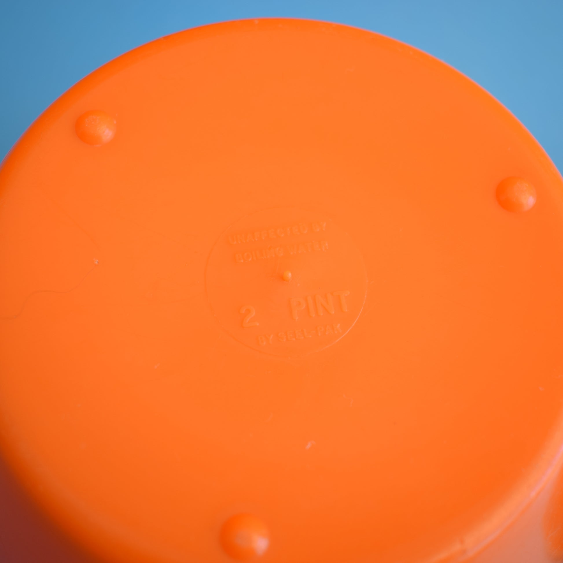 Vintage 1970s Plastic Lidded Nesting Containers - Orange - Seel Pan by Pineapple Retro