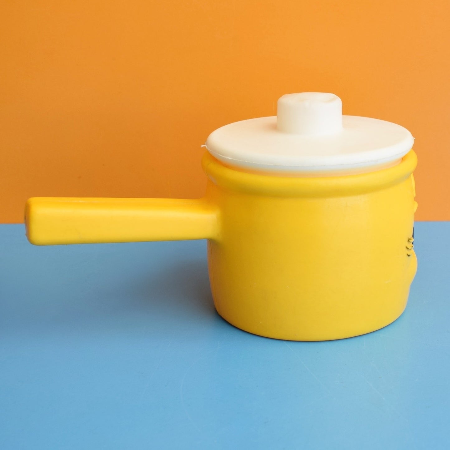 Vintage 1970s Plastic Toy Saucepan - Mothercare - Yellow