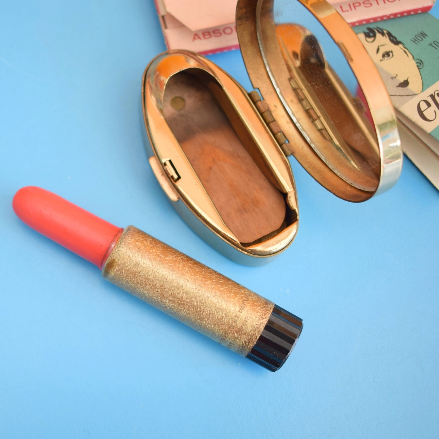 Vintage 1950s Lipsticks , Refills & Make Up