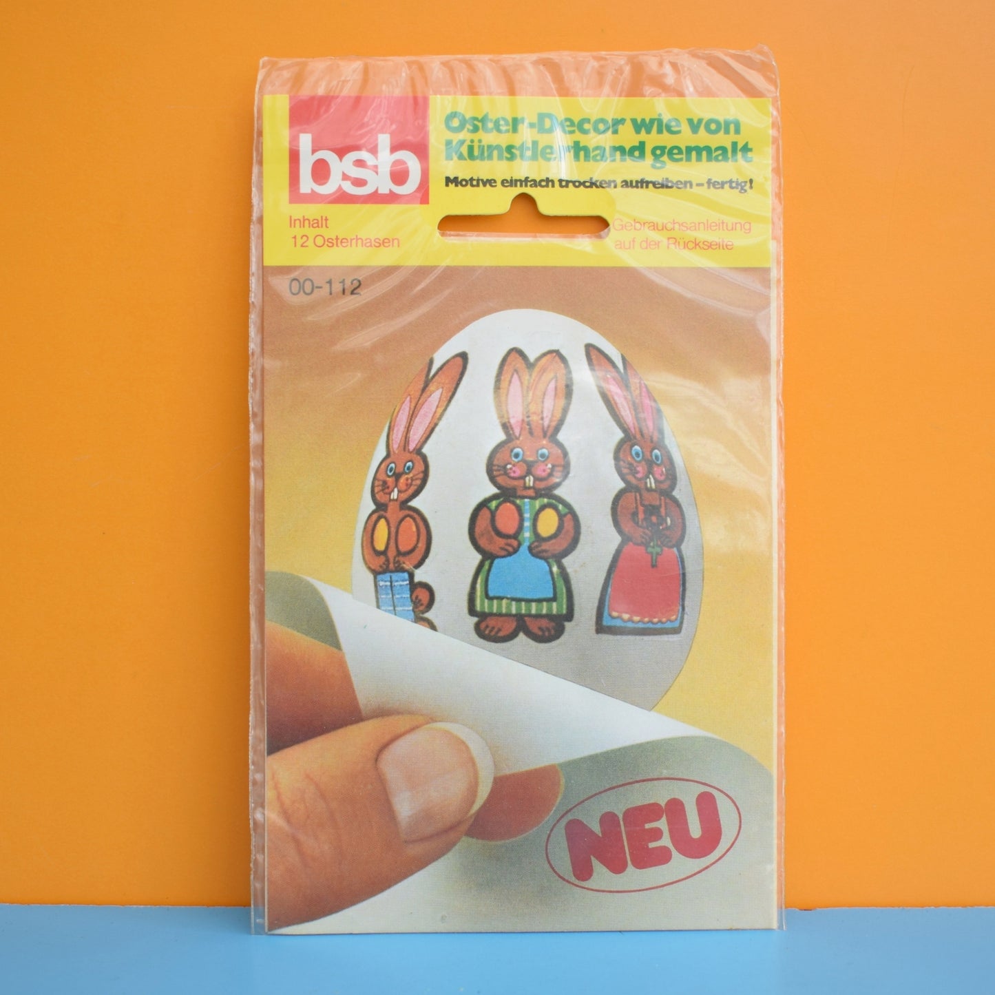 Vintage 1970s Easter Egg Transfer Decorations- BNIP