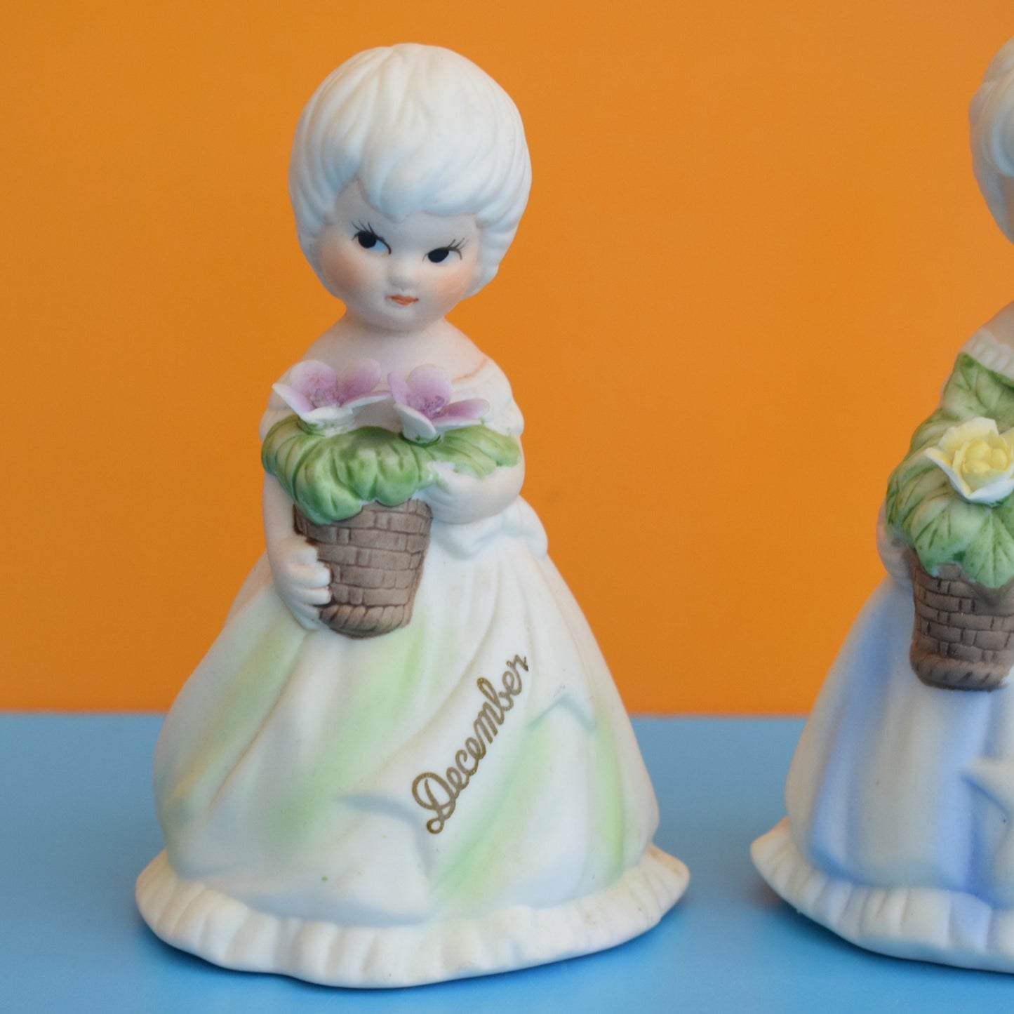 Vintage 1950s Ceramic Pretty Ladies- December & September