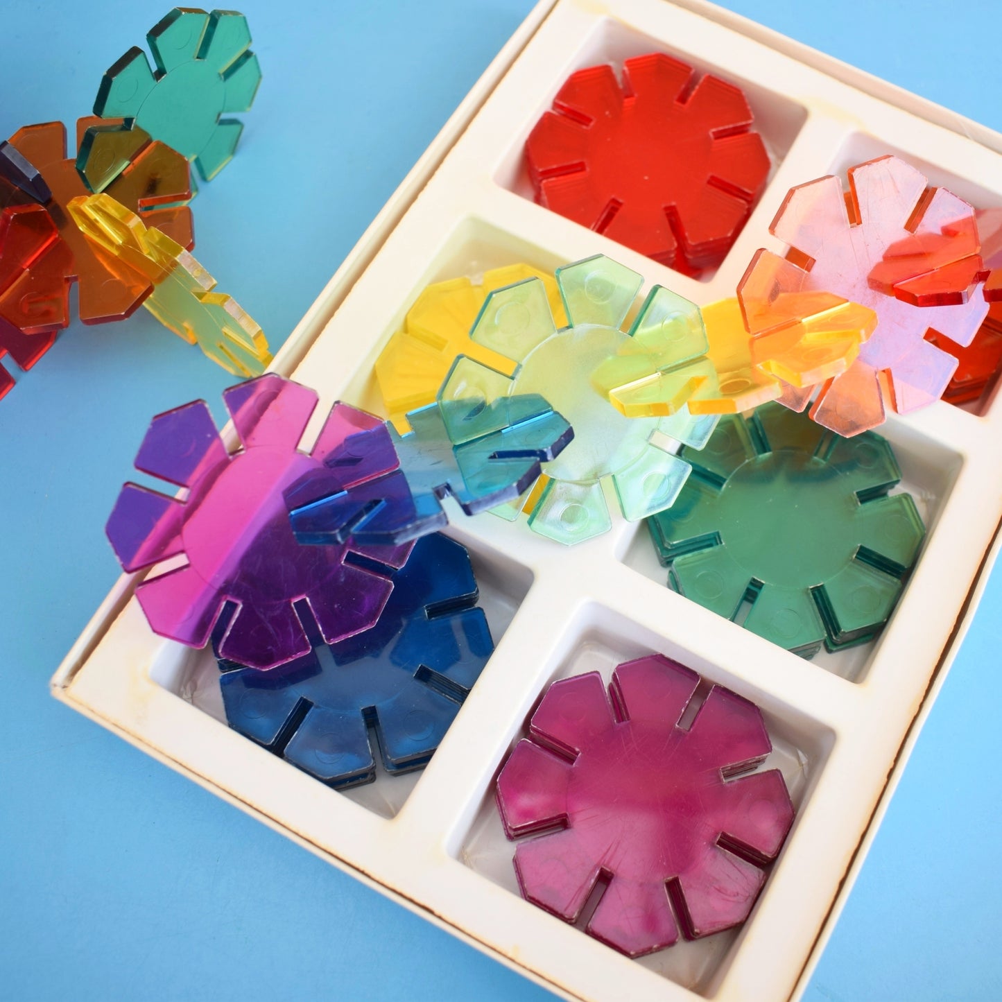 Vintage 1970s Perspex Octons - by Galt (Boxed).