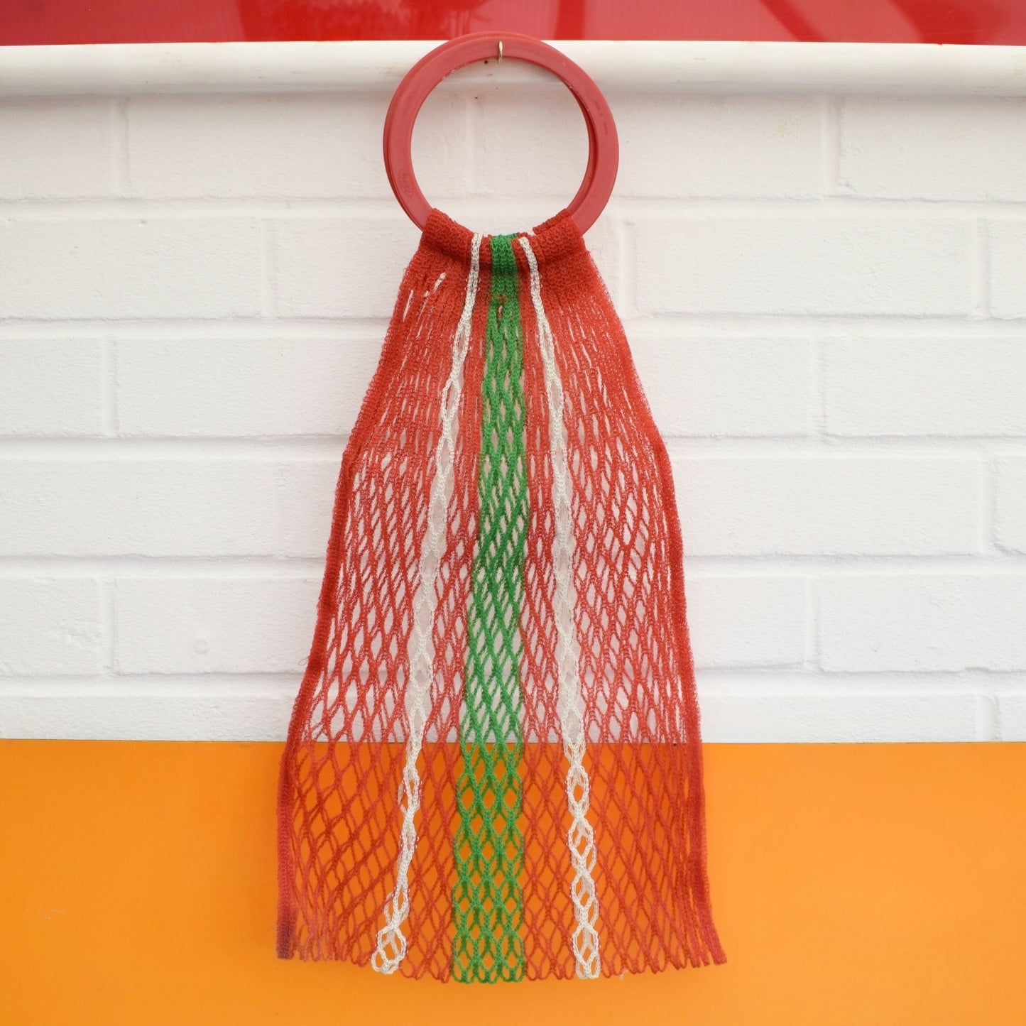 Vintage 1960s Shopping Bags - Woven / Vinyl