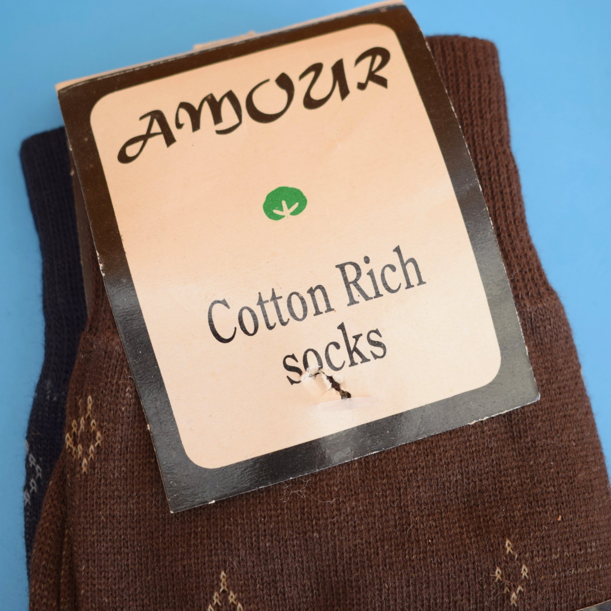 Vintage 1970s Socks - Montfort / Wolsey / Amour - Classic Patterns by Vintage