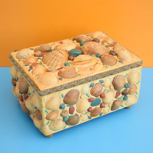 Vintage 1970s Jewellery Box - Kitsch Shell Design
