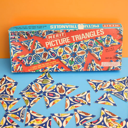 Vintage 1960s Merit Puzzle Triangles Game