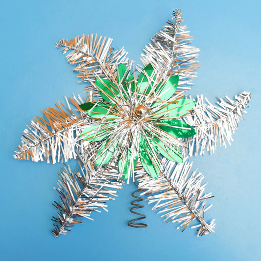 Vintage 1960s Tinsel Christmas Star Toppers / Decorations