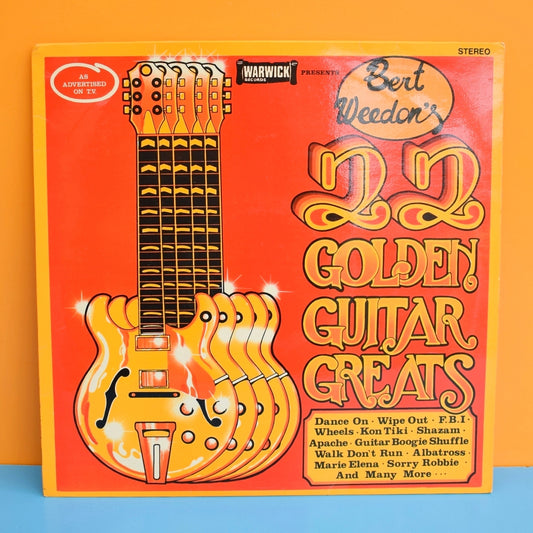 Vintage 1970s Vinyl Record - 22 Golden Guitar Greats- Wall Art