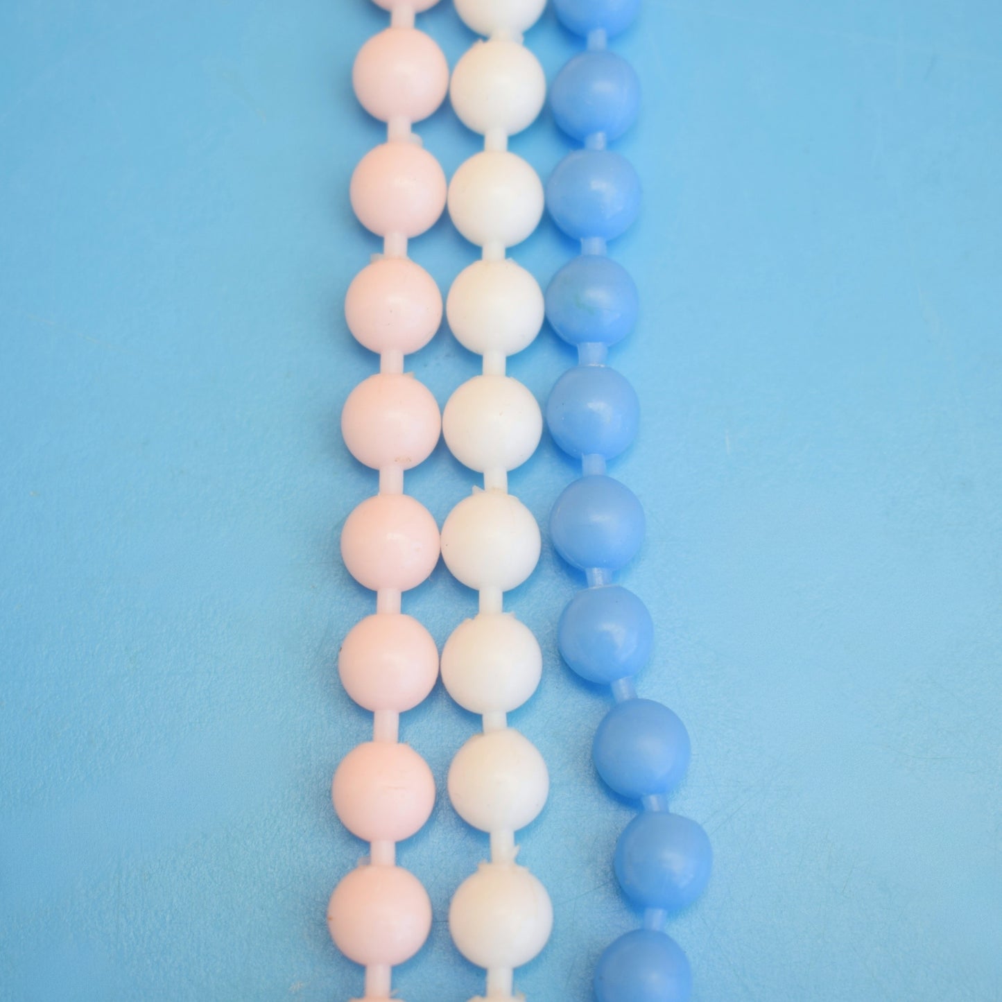 Vintage 1960s Necklaces / Pop Beads - Red, Yellow, Blue, Pink & White by Pineapple Retro