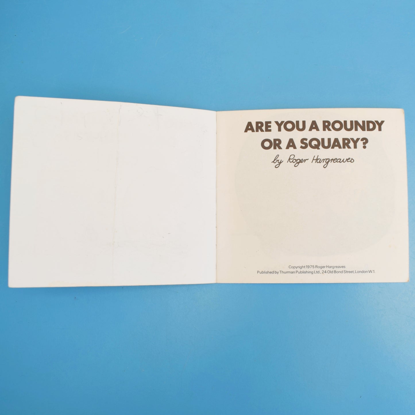 Vintage 1970s Mr Men Book - Are You A Roundy Or A Squary - Roger Hargreaves by Pineapple Retro
