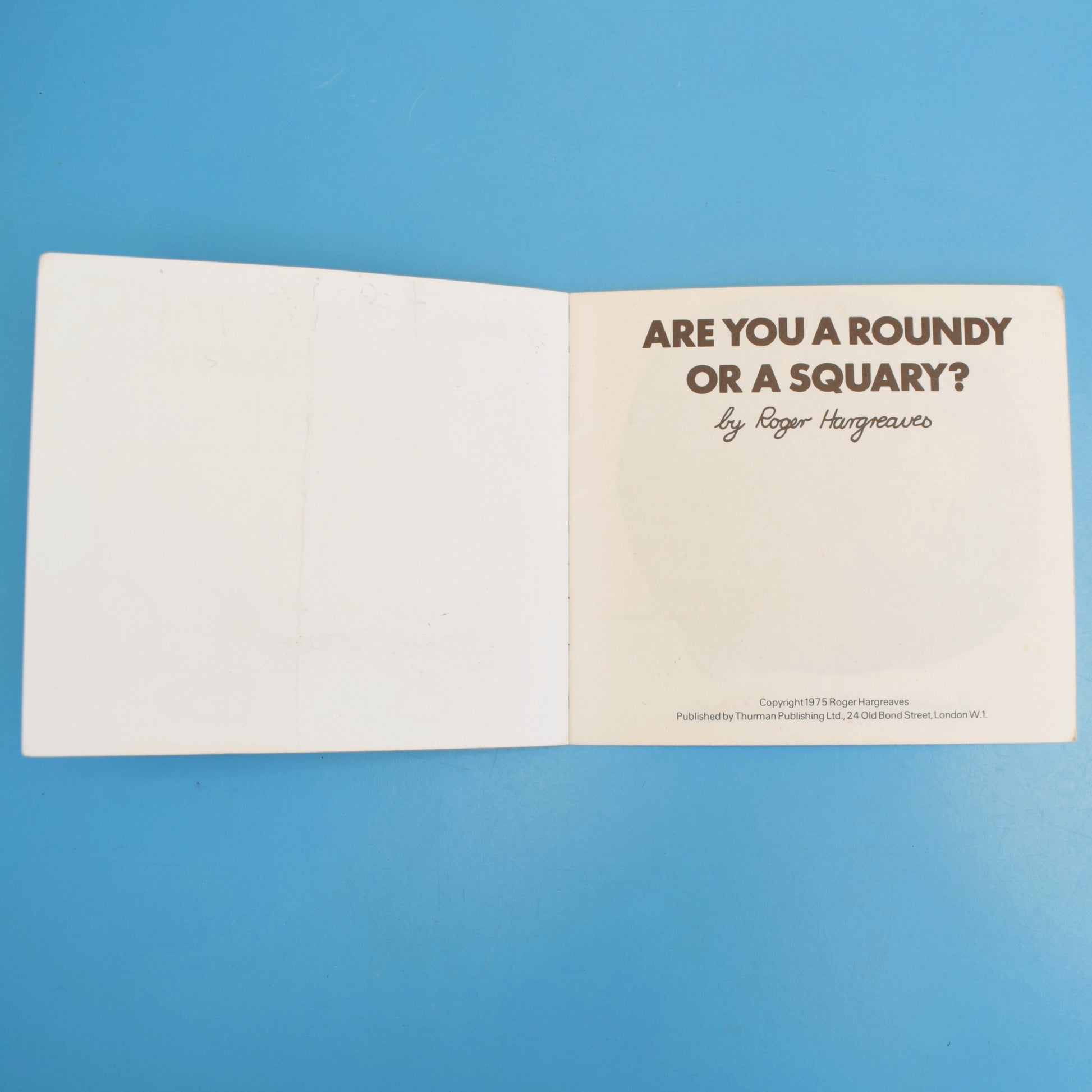 Vintage 1970s Mr Men Book - Are You A Roundy Or A Squary - Roger Hargreaves by Pineapple Retro