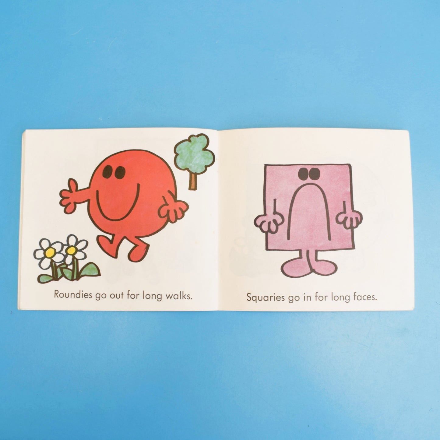 Vintage 1970s Mr Men Book - Are You A Roundy Or A Squary - Roger Hargreaves by Pineapple Retro