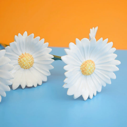 Vintage 1980s Ceramic Flowers - Daisies x4