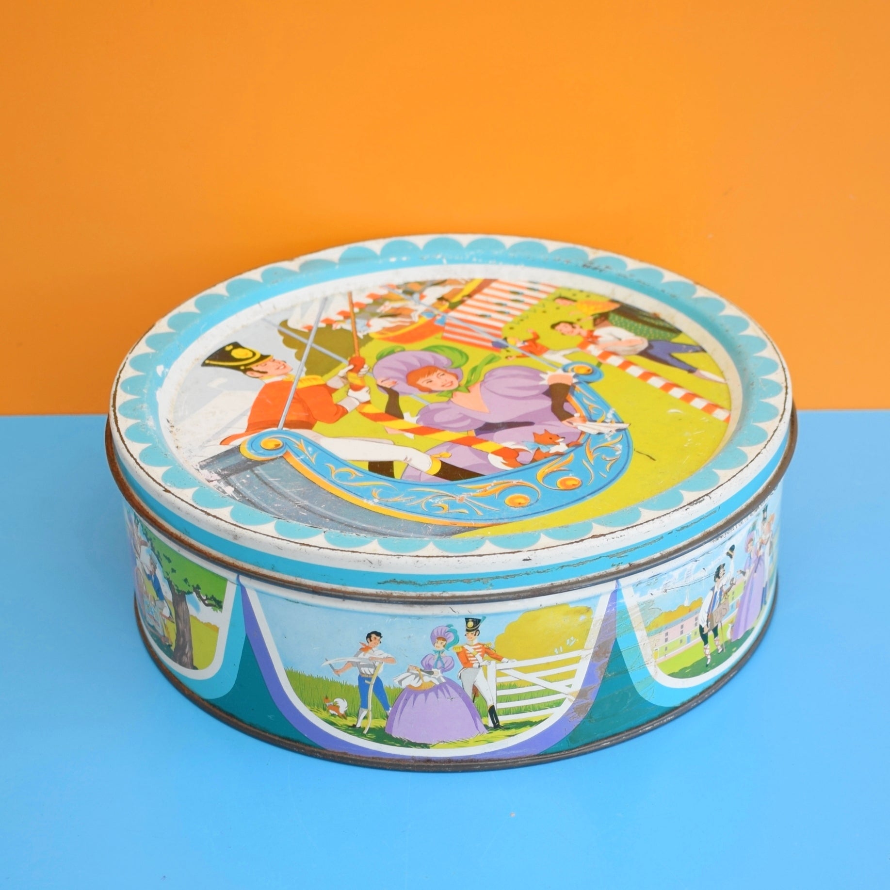 Vintage 1960s Quality Street Tin Swing Boat Design – Pineapple Retro