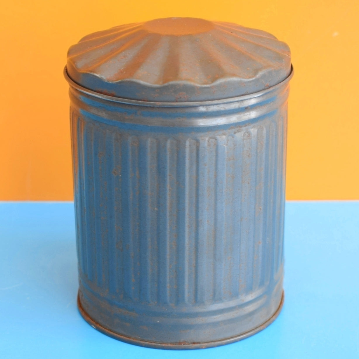Vintage 1960s Sindy Doll Scale Dustbin / Trash Can Tin by Pineapple Retro