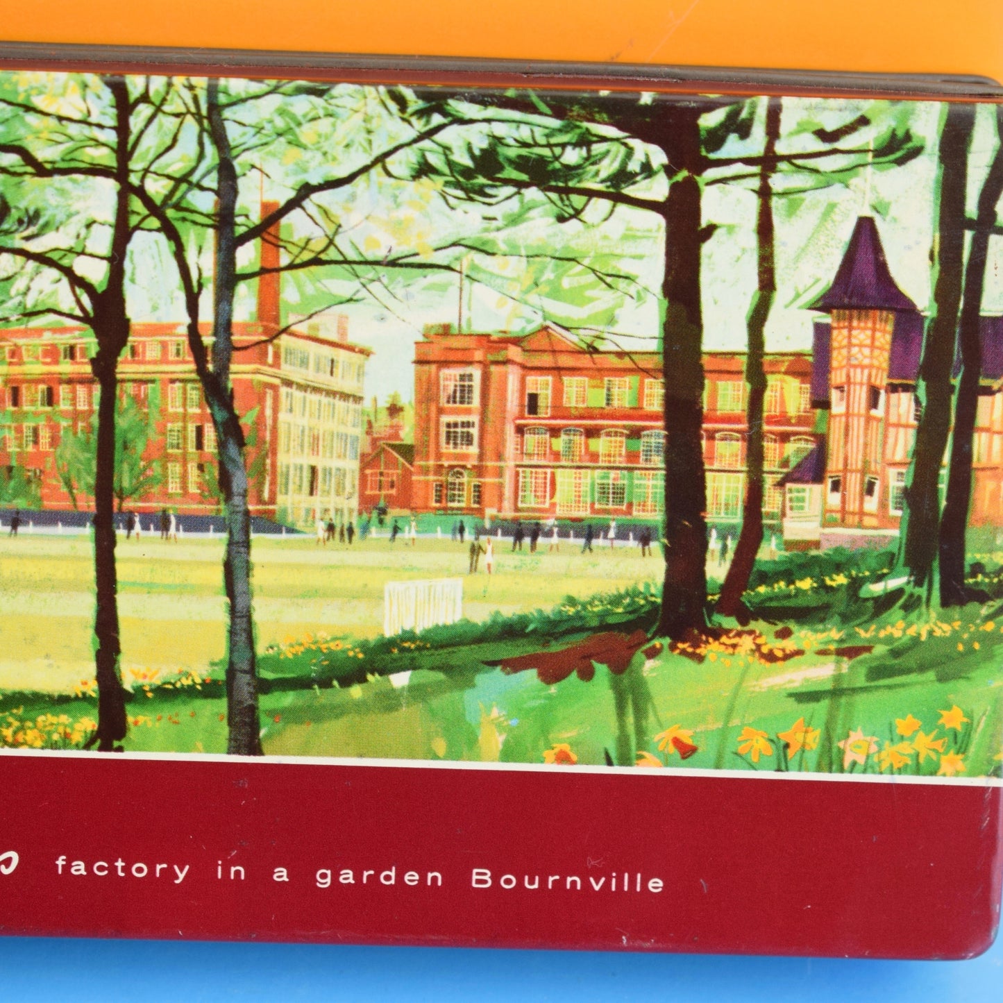 Vintage 1960s Cadbury's Factory - Bournville Chocolate Tin by Pineapple Retro
