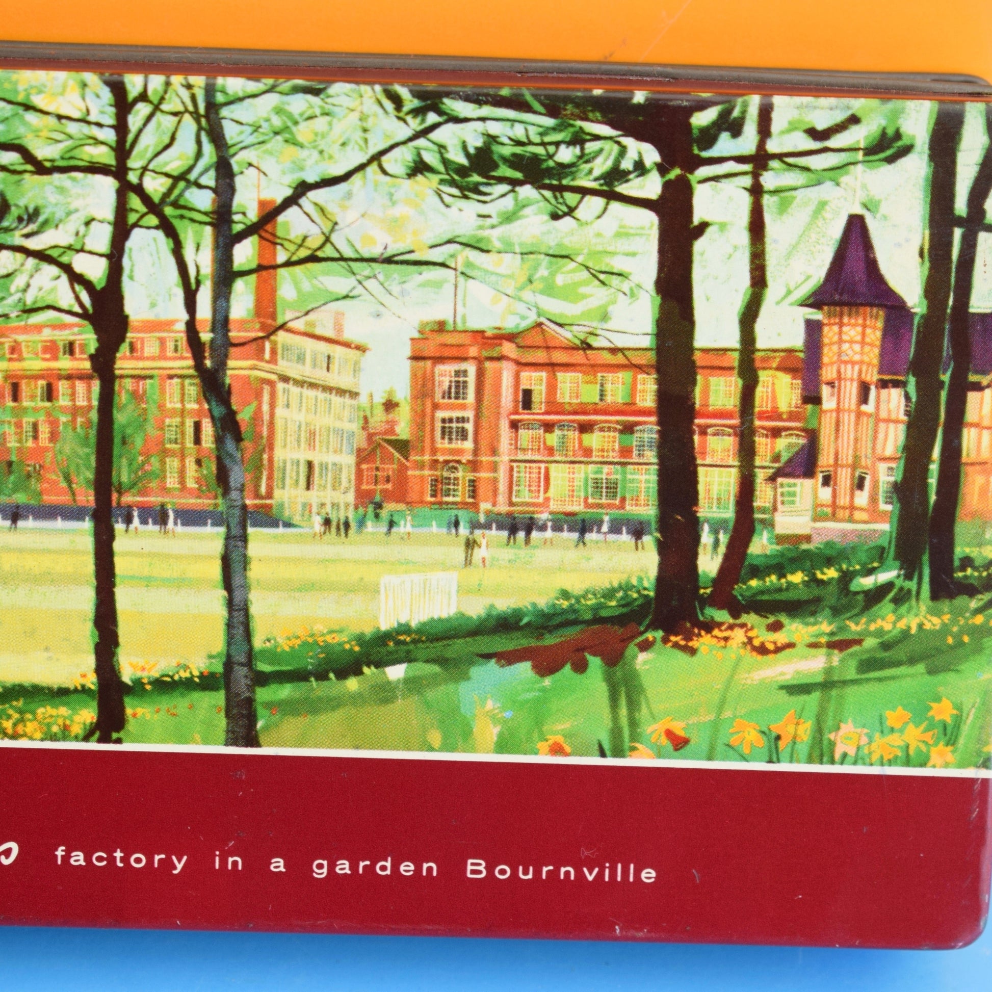 Vintage 1960s Cadbury's Factory - Bournville Chocolate Tin by Pineapple Retro