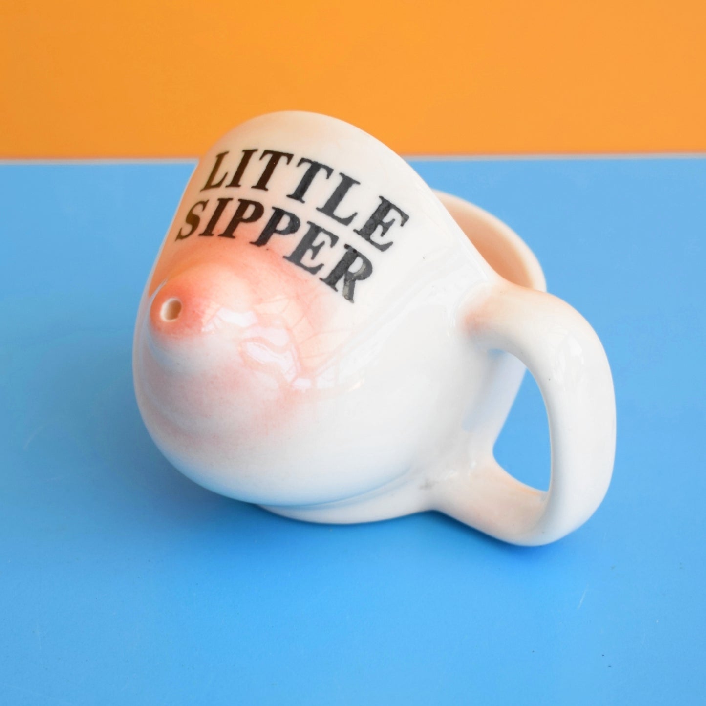Vintage 1970s Kitsch Mini Boob Jug - Little Sipper by Vintage