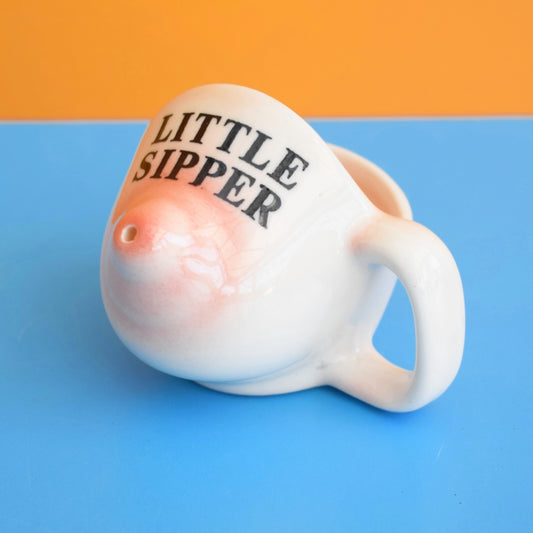 Vintage 1970s Kitsch Mini Boob Jug - Little Sipper
