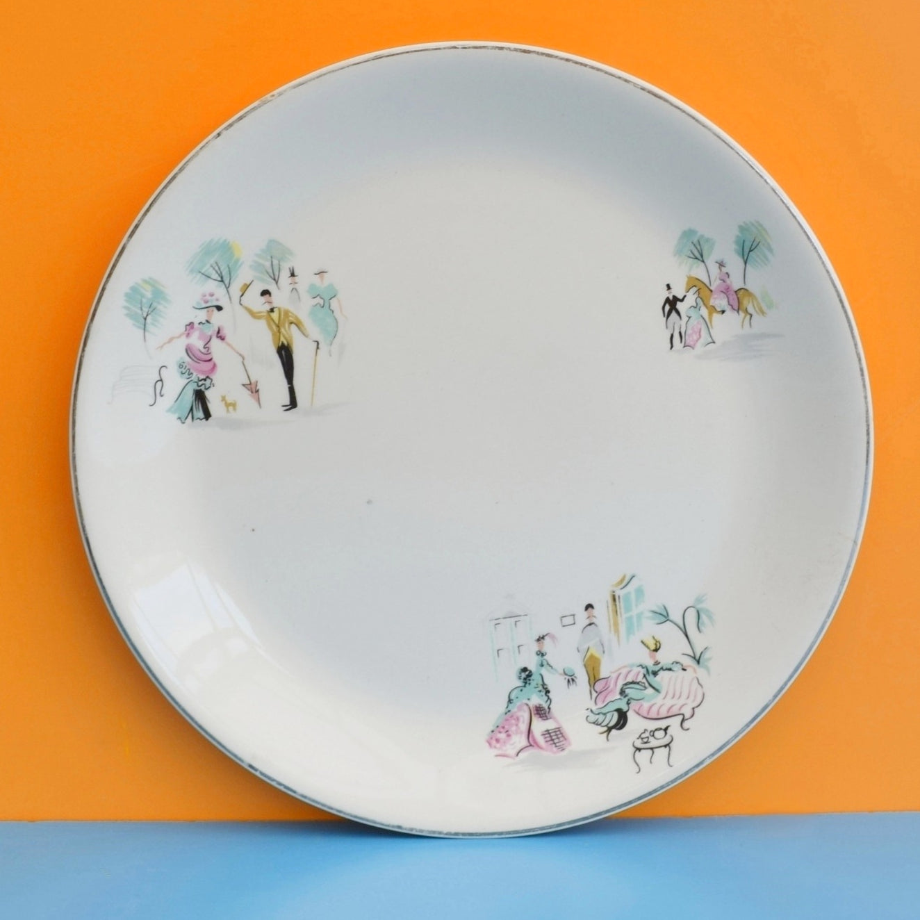 Vintage 1950s Kitsch Alfred Meakin - Gay Ninety's